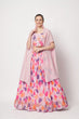 Load image into Gallery viewer, Pink Georgette Print With Sequins Embroidered Work Lehenga Choli ClothsVilla.com