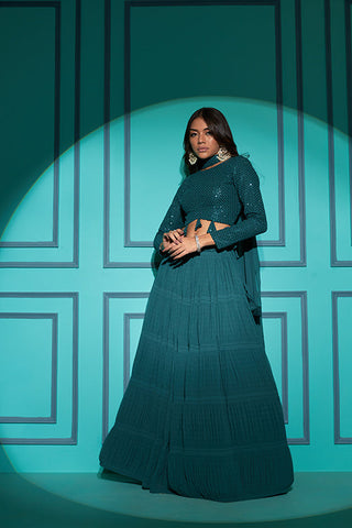 New Party Wear Bollywood Style Different Color Georgette Lehenga Choli Collection ClothsVilla.com
