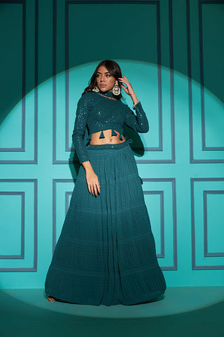 New Party Wear Bollywood Style Different Color Georgette Lehenga Choli Collection ClothsVilla.com