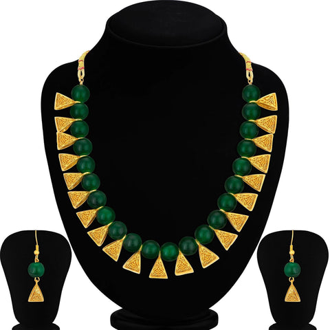 Plastic Jewel Set (Green) ClothsVilla Main image