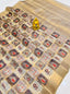 Amazing Beige Soft Patola Silk Saree with Desirable Blouse Piece Policona-Banarasi Silk