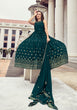 Load image into Gallery viewer, Precious Teal Blue Color Thread Sequence Work Gown Clothsvilla