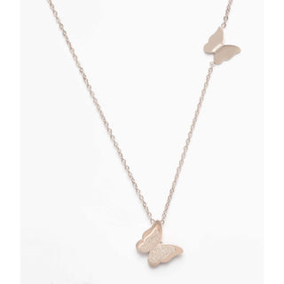Premium Iconic Crystal Butterfly for Girls Women Brass Pendant Set ClothsVilla