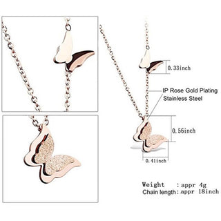 Premium Iconic Crystal Butterfly for Girls Women Brass Pendant Set ClothsVilla