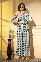 Load image into Gallery viewer, Printed Designer Western Co-Ords with Blouse Set Collection ClothsVilla.com