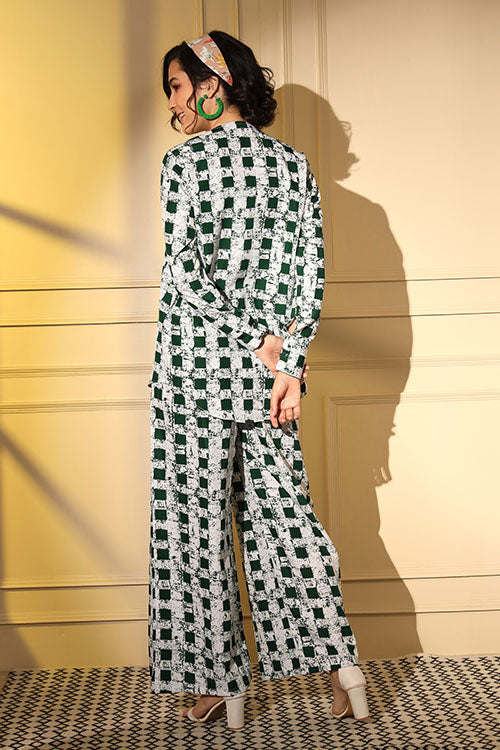 Printed Designer Western Co-Ords with Blouse Set Collection ClothsVilla.com