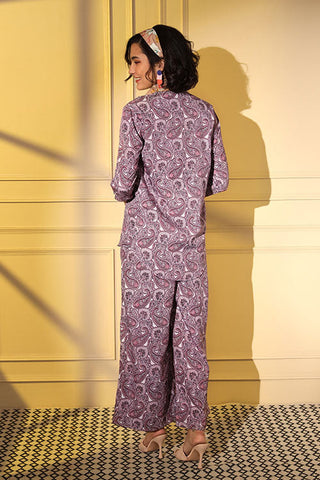 Printed Designer Western Co-Ords with Blouse Set Collection ClothsVilla.com