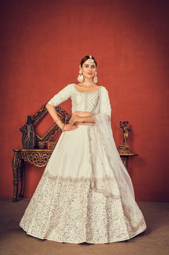 Pure Art Silk Lehenga Choli , Blouse Lahenga, Handwork Lahenga, Sequence Work Lahenga, Digital Print Lahenga, Embroidery Work Lahenga ClothsVilla