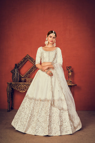 Pure Art Silk Lehenga Choli , Blouse Lahenga, Handwork Lahenga, Sequence Work Lahenga, Digital Print Lahenga, Embroidery Work Lahenga ClothsVilla