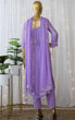 Load image into Gallery viewer, Purple Kurti Set in Georgette With Fancy Sequence Work Clothsvilla