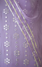 Load image into Gallery viewer, Purple Kurti Set in Georgette With Fancy Sequence Work Clothsvilla