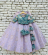 Load image into Gallery viewer, Purple Lehenga Choli in Georgette with Sequence and Zari Work Clothsvilla
