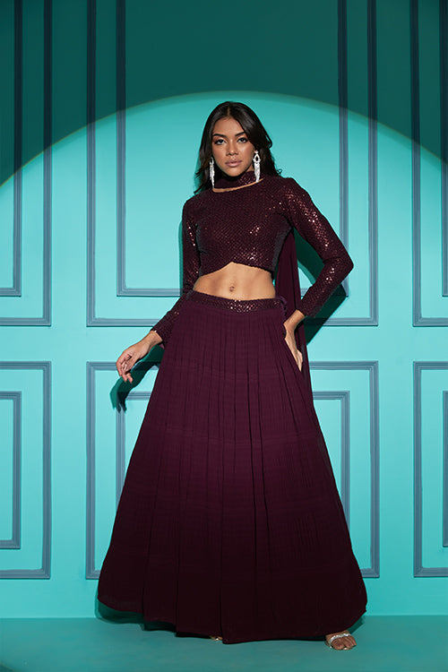 New Party Wear Bollywood Style Different Color Georgette Lehenga Choli Collection ClothsVilla.com
