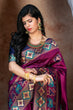 Load image into Gallery viewer, Purple Patola Weaving Silk Festival Wear Saree ClothsVilla