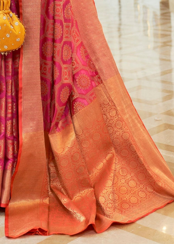 Hot Pink Patola Silk Saree : Top Pick Clothsvilla
