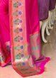 Load image into Gallery viewer, Hot Pink Handloom Weave Silk Saree Clothsvilla