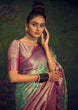Load image into Gallery viewer, Rangkart Vol. 2 Jaal Organza Contrast Woven Saree Sky Blue Clothsvilla