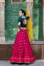 Load image into Gallery viewer, Rani Lehenga With Fancy Sequince Work And Glistening Embellishments, Designer Choli With Dupatta, Wedding, Party Wear For Lehenga Women ClothsVilla