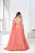 Load image into Gallery viewer, Ravishing Peach Thread Embroidery Festive Wear Lehenga Choli ClothsVilla