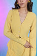 Load image into Gallery viewer, Ready To Wear Yellow Fancy Fabric Self Design Co-Ord Set ClothsVilla