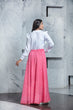 Load image into Gallery viewer, Readymade Pink Bandhni Printed Crepe Indo Western Skirt With White Top ClothsVilla