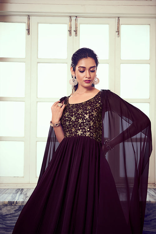 Ready to Wear Designer Wedding Cocktail Anarkali Long Gown Collection ClothsVilla.com