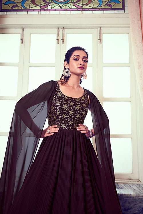 Ready to Wear Designer Wedding Cocktail Anarkali Long Gown Collection ClothsVilla.com