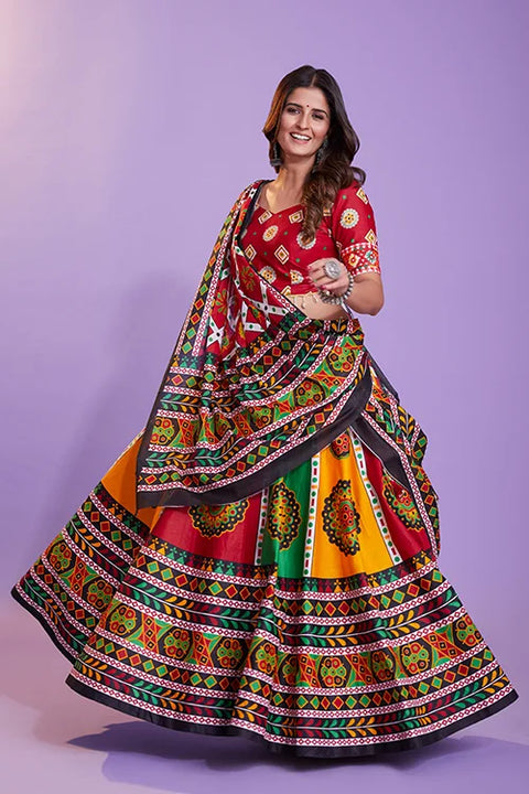 Ready to Wear Special Hand Print Navratri Special Collection ClothsVilla.com Main image