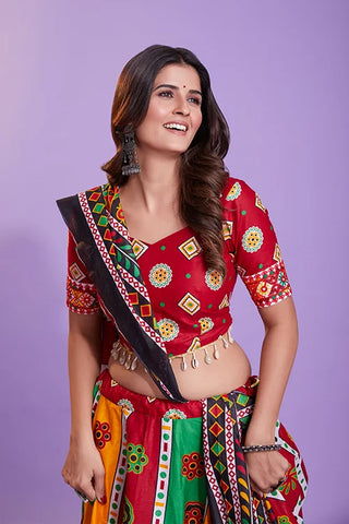 Ready to Wear Special Hand Print Navratri Special Collection ClothsVilla.com