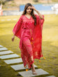 Load image into Gallery viewer, Red Color Digital Bandhej Print Pure Gaji Silk Kaftan Clothsvilla