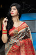 Load image into Gallery viewer, Red-Grey Banarasi Silk Festival Wear Saree With Blouse ClothsVilla