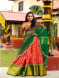 Load image into Gallery viewer, Red Color Jacquard Half Saree Set Lehenga Choli Clothsvilla