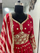 Load image into Gallery viewer, Red Gown in Georgette With Foil Mirror Work Clothsvilla