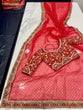 Load image into Gallery viewer, Red Saree in Organza With Resham and Sequence Work Clothsvilla