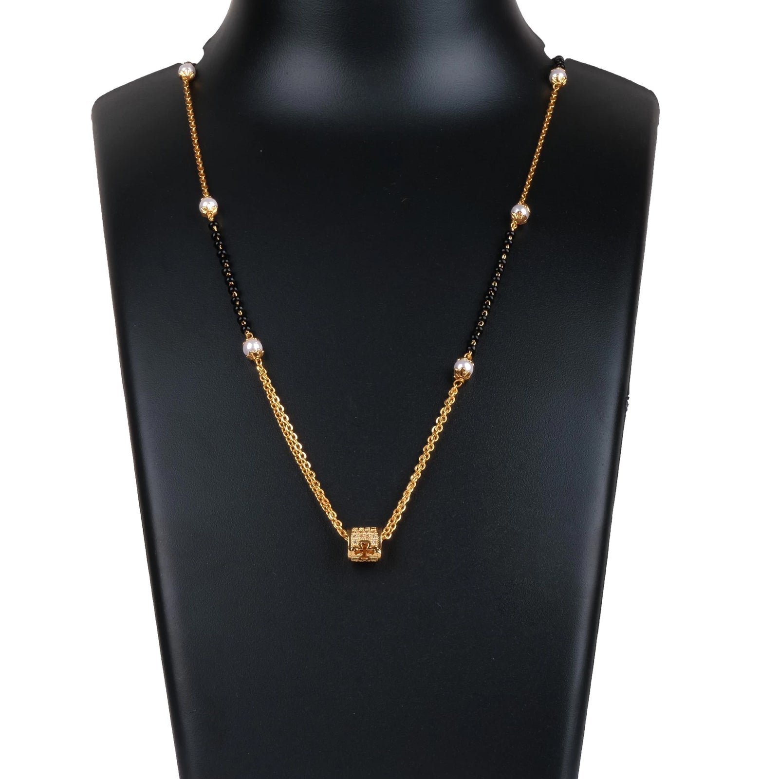 Rose Gold American Dimond Pendent With Chain Gold-plated Brass Pendant Set ClothsVilla