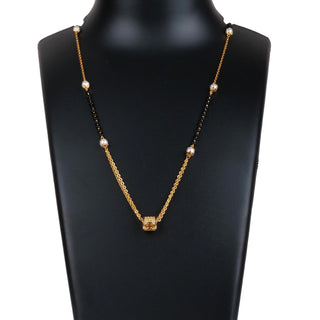 Rose Gold American Dimond Pendent With Chain Gold-plated Brass Pendant Set ClothsVilla