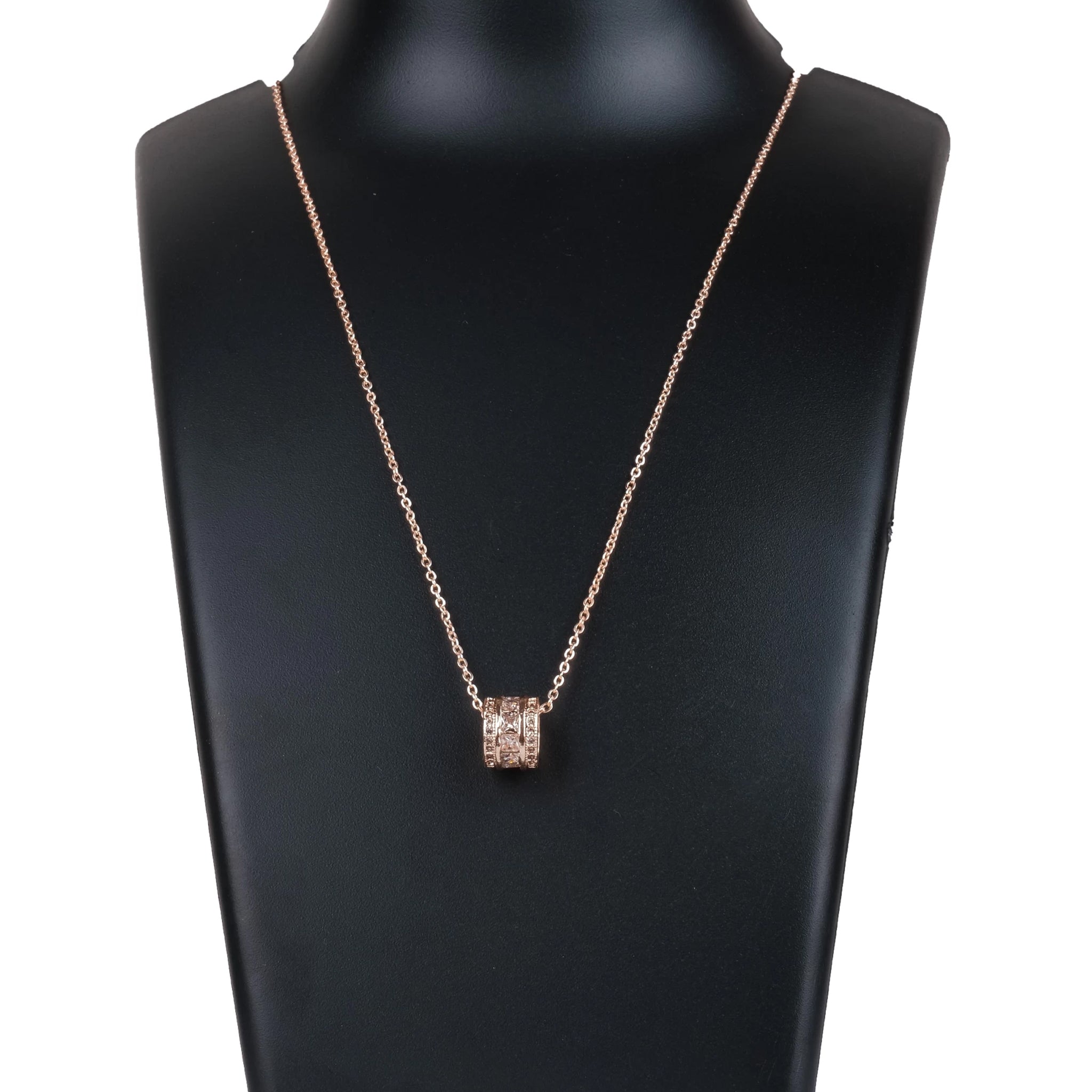 Rose Gold New American Dimond Pendent With Chain Gold-plated Brass Pendant ClothsVilla Main image