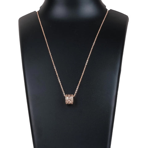 Rose Gold New American Dimond Pendent With Chain Gold-plated Brass Pendant ClothsVilla Main image