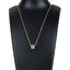 Rose Gold New American Dimond Pendent With Chain Gold-plated Brass Pendant ClothsVilla