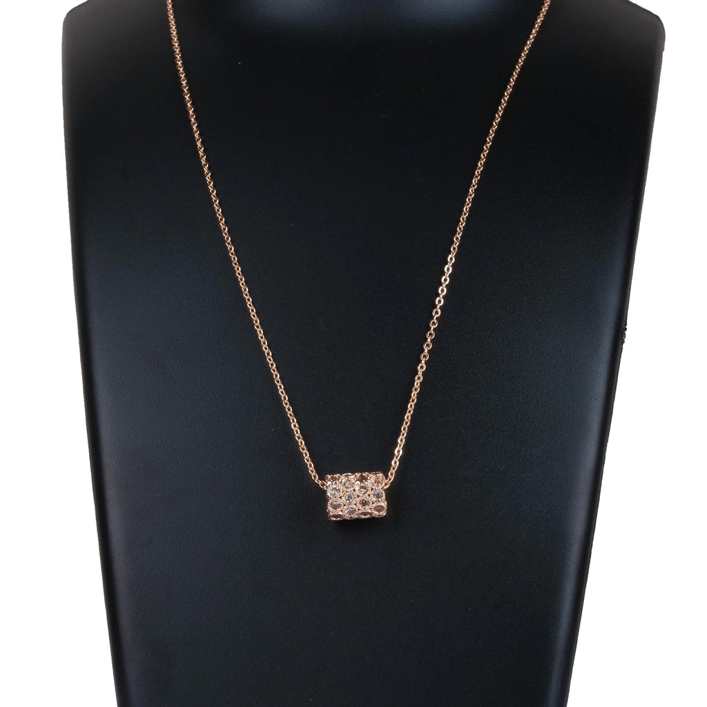 Rose Gold Pendent With Chain Collection Gold-plated Brass Pendant Set ClothsVilla