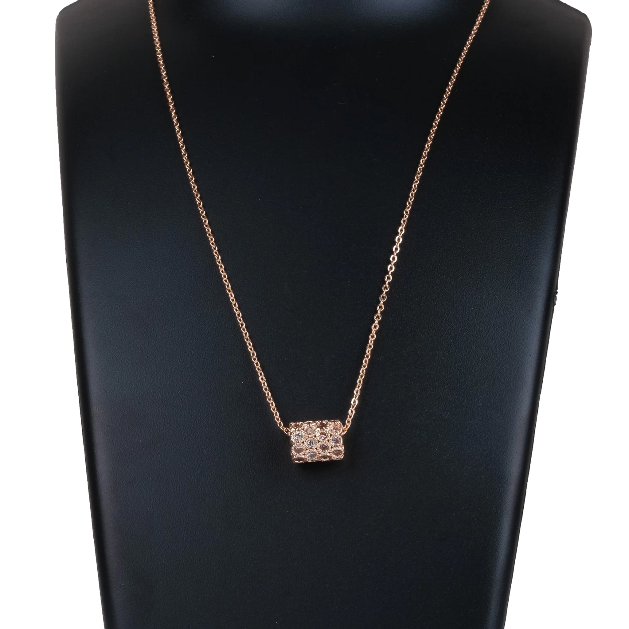 Rose Gold Pendent With Chain Collection Gold-plated Brass Pendant Set ClothsVilla