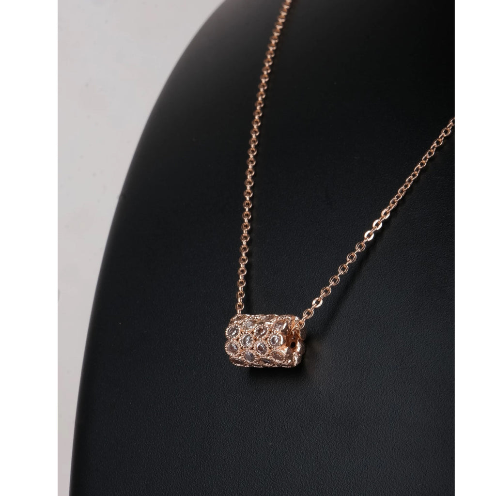 Rose Gold Pendent With Chain Collection Gold-plated Brass Pendant Set ClothsVilla