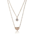 Load image into Gallery viewer, Rose Gold-Plated Layered Necklace Diamond Gold-plated Plated Brass Necklace ClothsVilla