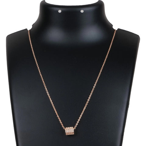 Rose Gold Premium Jewelry Pendent Gold-plated Diamond Brass Pendant ClothsVilla Main image