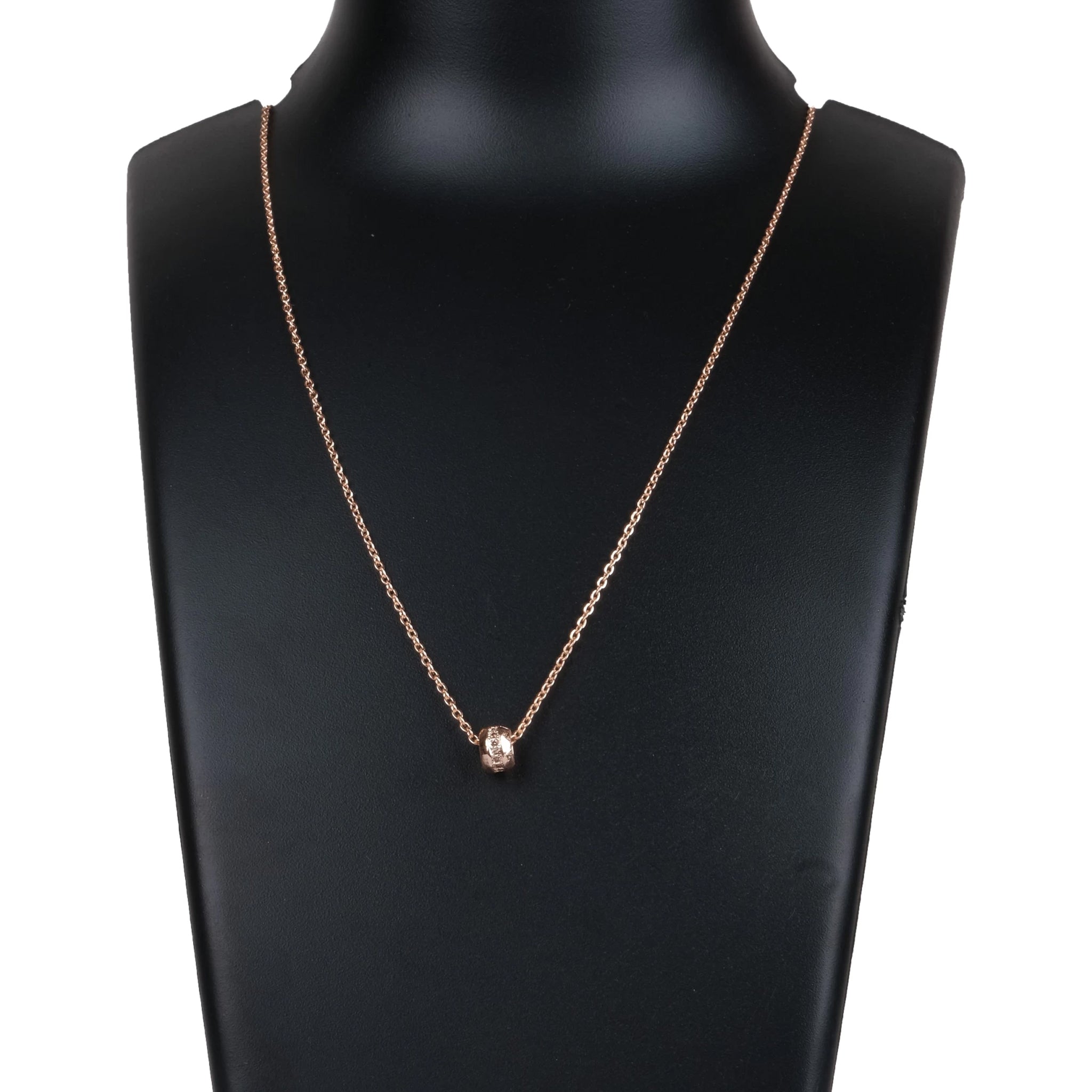 Rose gold Dimond Necklace-1 Goli Gold-plated Diamond Brass Pendant ClothsVilla Main image