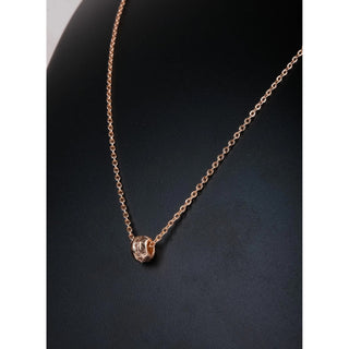 Rose gold Dimond Necklace-1 Goli Gold-plated Diamond Brass Pendant ClothsVilla