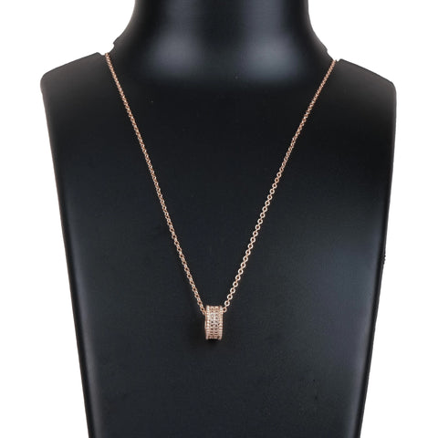 Rose gold Dimond Necklace-60 Gold-plated Brass Pendant Set ClothsVilla Main image