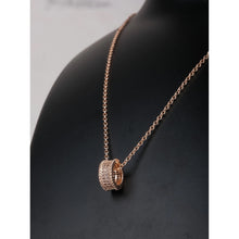 Load image into Gallery viewer, Rose gold Dimond Necklace-60 Gold-plated Brass Pendant Set ClothsVilla