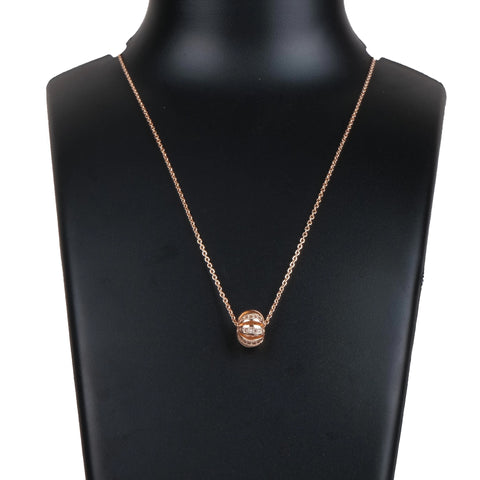 Rose gold Dimond Necklace-60 Gold-plated Pendant Set Pearl Brass Pendant ClothsVilla Main image