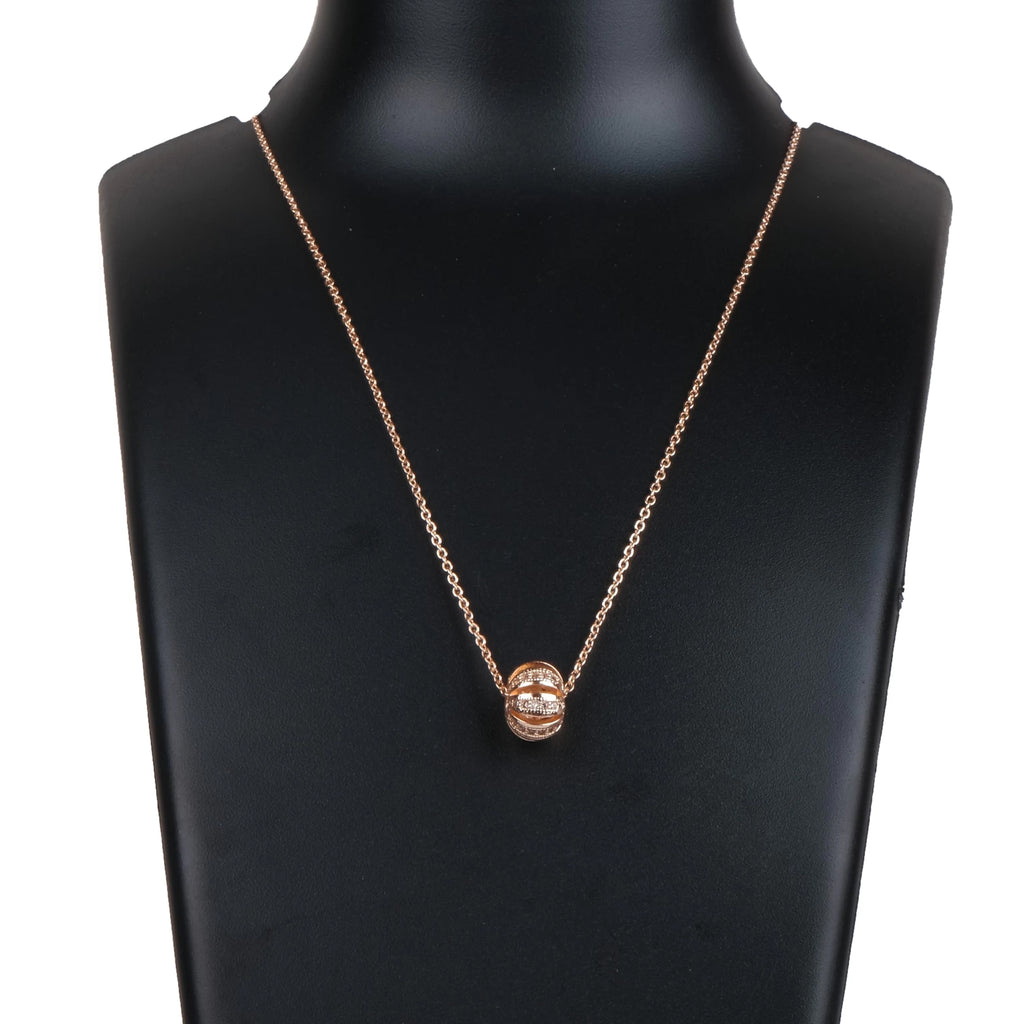 Rose gold Dimond Necklace-60 Gold-plated Pendant Set Pearl Brass Pendant ClothsVilla